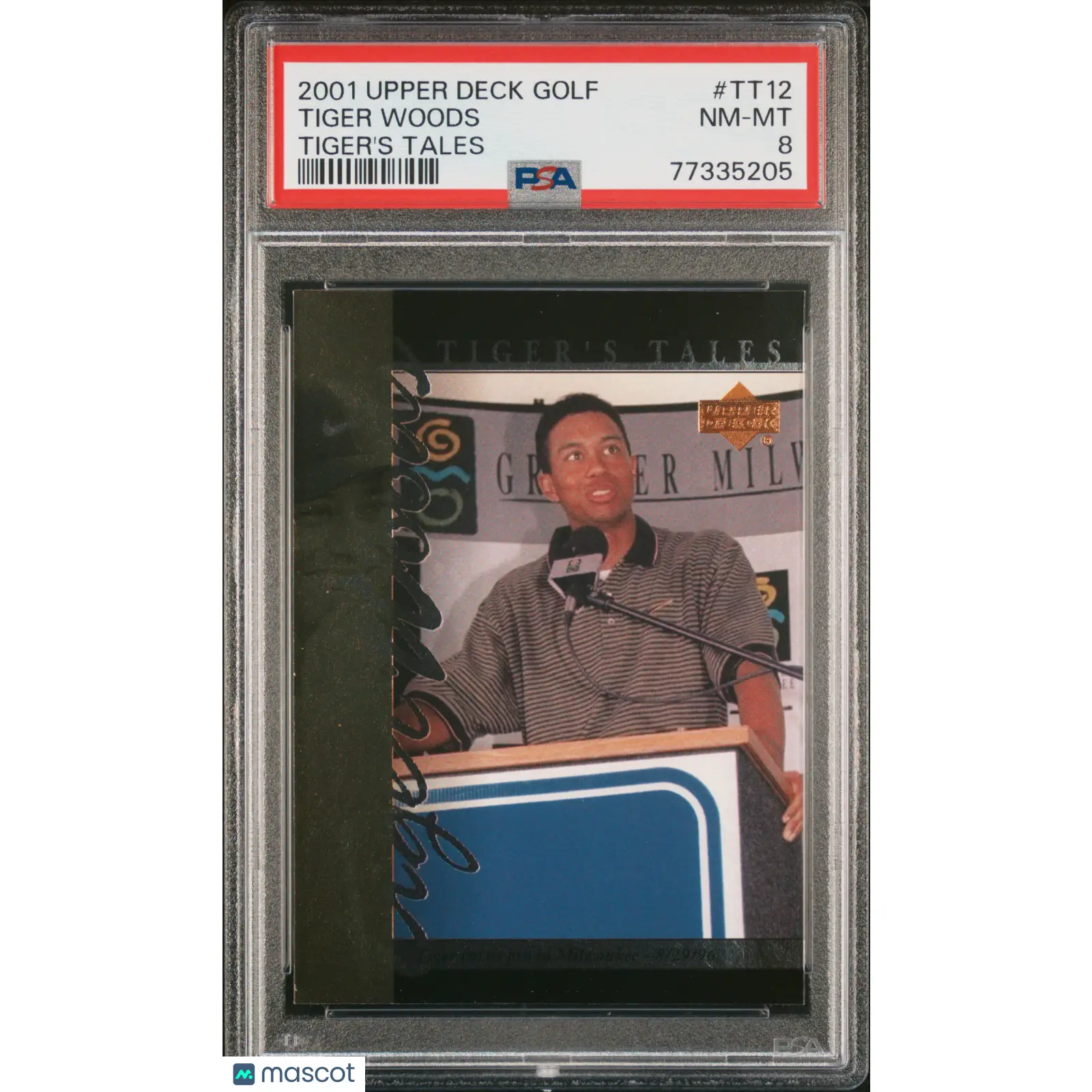 Tiger Woods PSA 2001 Upper Deck Tiger's Tales #TT12 Tiger's Tales Golf 8