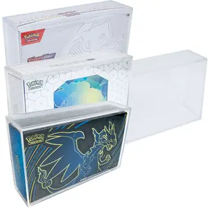 Acrylic Display Case for Pokemon 151, Mega Charizard X ex, Terapagos ex UPC Box