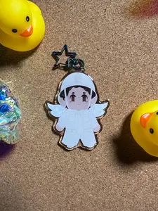 Muriel Good Omens Acrylic Keychain, Double Sided