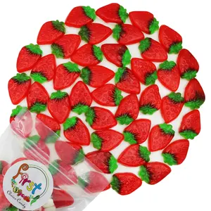 STRAWBERRIES WITH CREAM GUMMY CANDY 2 LB BAG