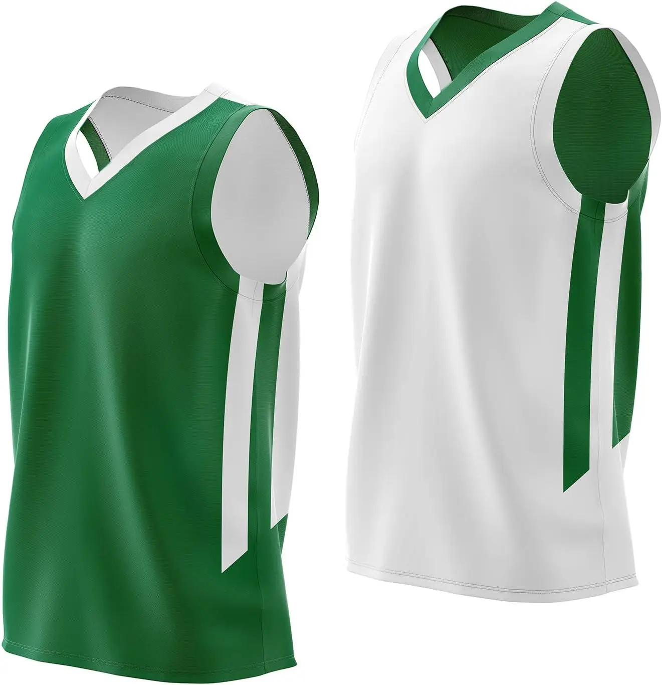 Sports1 Piece Men's Reversible Custom Basketball Jerseys |   Mesh Athletic Sleeveless Shirts, Blank Team Scrimmage Pinnies, Uniforms Set, Lightweight, Quick Dry