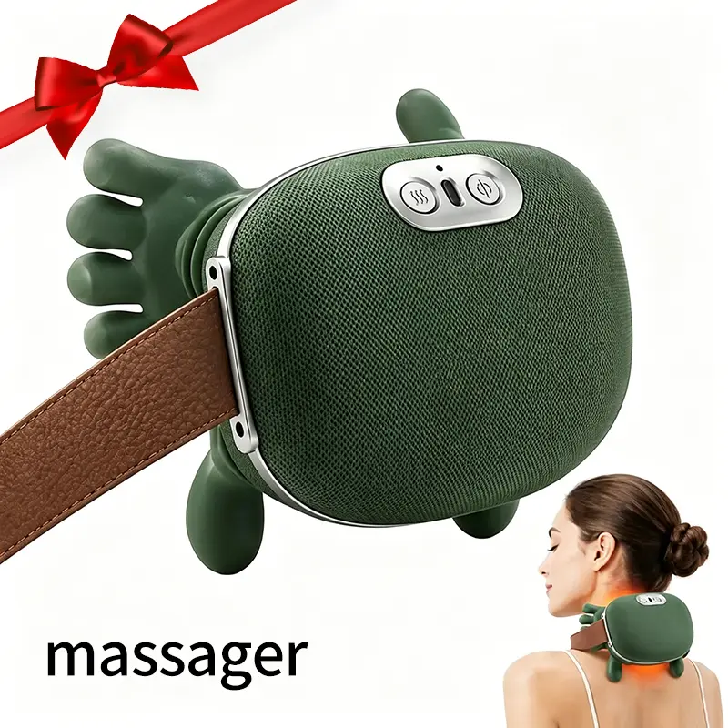Black Friday Deal!Shoulder Massager Electric Cervical Massager Bionic Hand Heating Wireless Portable 3D Kneading Massage for Neck Shoulders & Hands Unisex Lightweight & Adjustable Speed Settings,Mother's Day Gift-Father's Day Gift,Perfect Gift