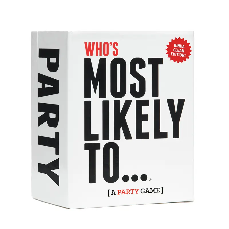 Who's Most Likely To... Kinda Clean: 250 Prompt Cards to Call Out Friends and Family