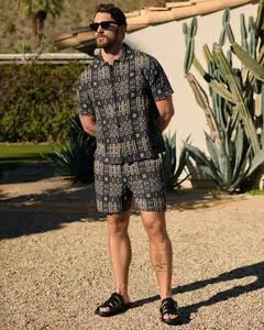 Express 6" Slim Textured Jacquard Drawstring Elastic Waist Short