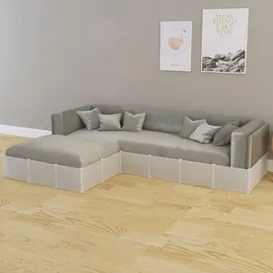 Under Bed Blocker Bumper for Under Furniture, Toy Blocker Stop Toy Going Under Couch, Easy to Install Under Sofa Barrier Pet Blocker for Pets Kids