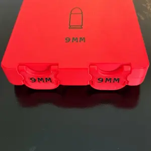 100 round 9MM ammo box (ammo NOT included). Designed by Layer51 and produced by Willie3D