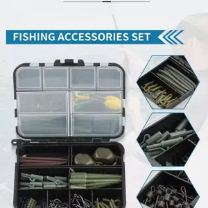 European Portable Plastic Carp Fishing Set, 217 Pieces Including Float Reversed Bottom Fishing Method, Freshwater Rod