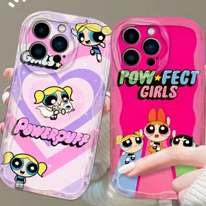 Cartoon Cool The Powerpuff Girls For iPhone 17 17Air 16 15 14 13 12 11 XS X Pro Max Plus Wave Oil Back Phone Case Christmas gift Protective Protection
