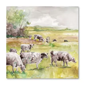 Courtside Market Spring Herd 16x16 Canvas WallArt