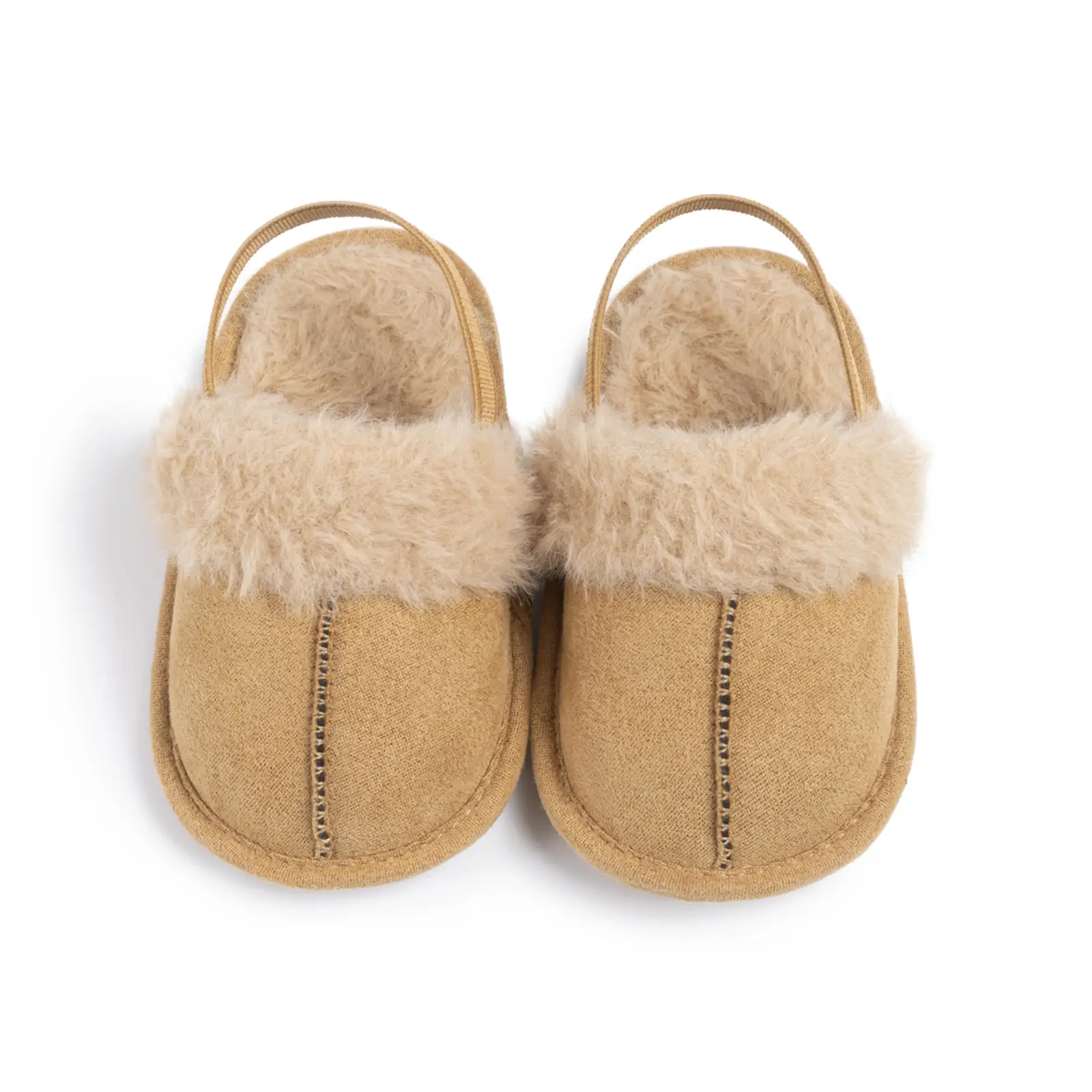 Baby Girl Cotton Slippers Cute Plush Patchwork Princess Flat Casual Walking Shoes (Newborns, Infants and Toddlers)