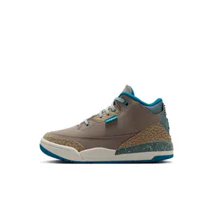 Air Jordan 3 Retro "Olive Grey" - Preschool