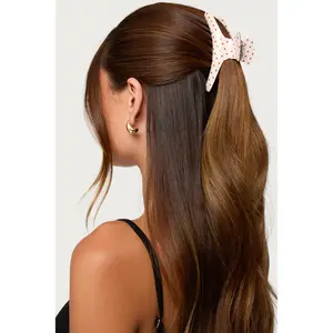Polka Dot Claw Clip