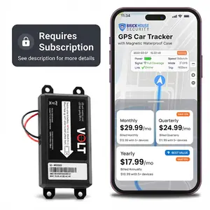 BrickHouse GPS Tracker for Vehicles (Subscription Required) - Livewire Volt 4G LTE Wired Car Tracker with GPS Tracking & Mapping - Enhance Security with Real-Time 24/7 Surveillance - Easy Installation