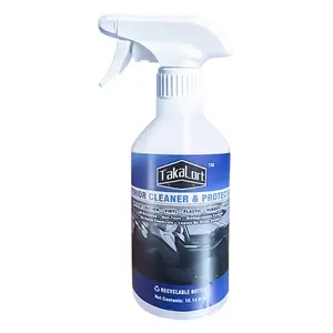 Car Interior Cleaner & Protectant, new model 16 oz Spray – Cleans and protects dashboard, leather, plastic, and trim; adjustable spray nozzle design; includes cleaning cloth and stain remover sponge (1 pack)