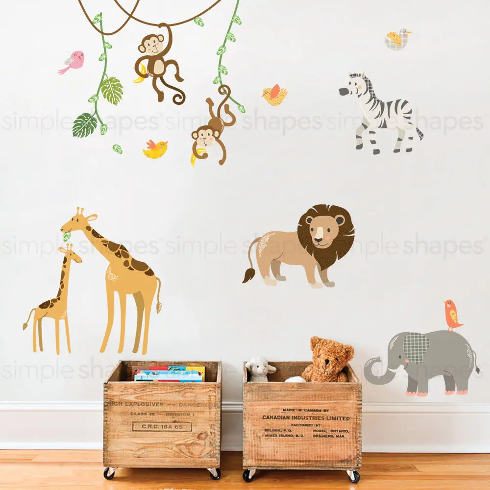 Jungle Animals Wall Stickers