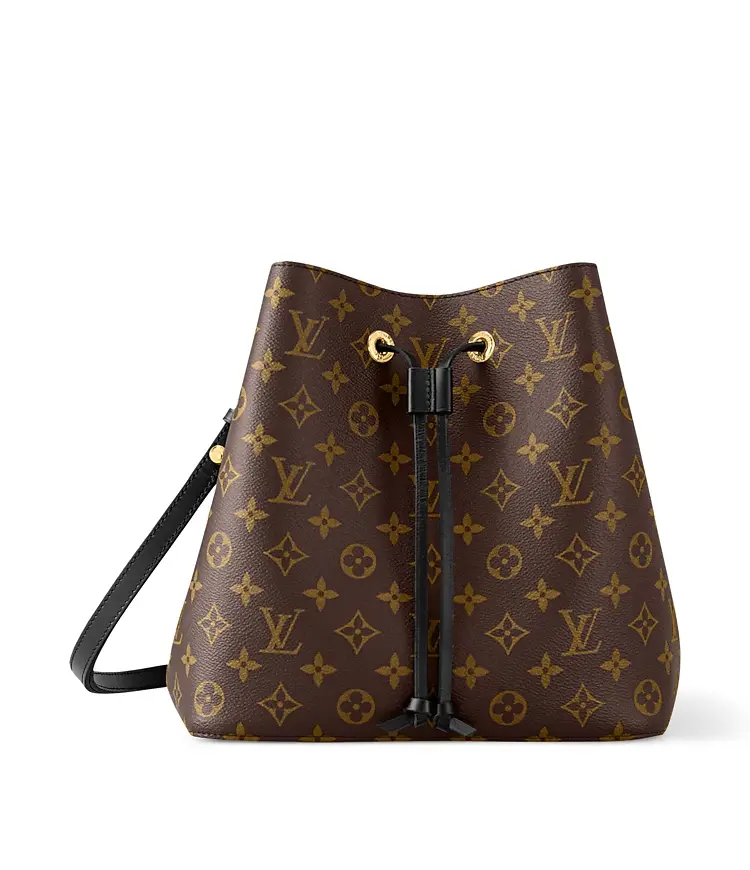 Pre-owned Louis Vuitton leather Shoulder Bags bucket bag brown interior with Strap Z 1574