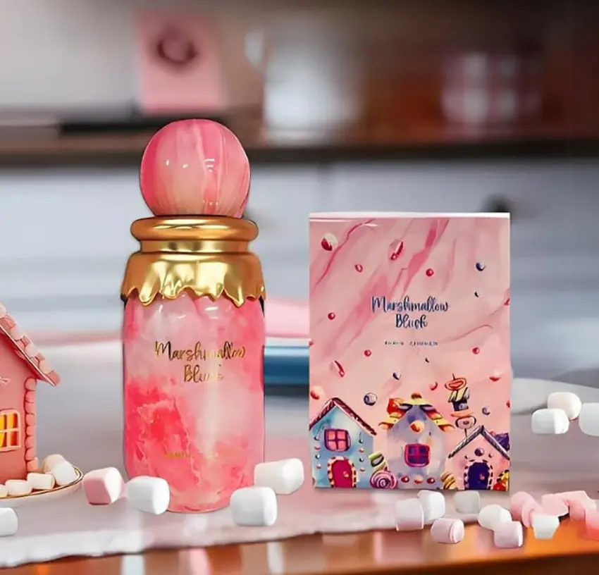 Blush Eau de Parfum for Women, a Sweet Gourmand Signature Scent with Strawberry & Marshmallow, Long-Lasting Fragrance, 3.4 fl oz, Aromatic Sweet Scent, Smelling Good, Feminine Energy, Bottle, Female Wear, Single Bottle, 3 To 3.9 Fl Oz