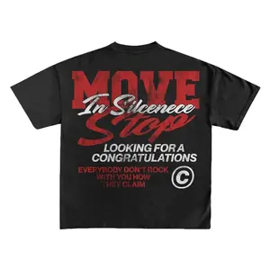 Move In Silence Print Short Sleeve T-Shirt 818