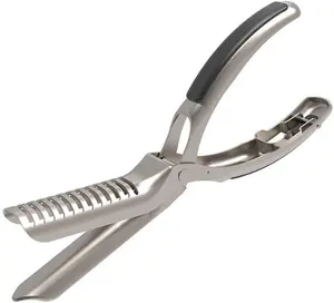 2025 New Model - Barbecue Ribs, Rib Membrane Remover Stainless Steel Toolkit with arc-shaped clips and anti-slip handle, ergonomic design for easy membrane removal, Dishwasher Safe Barbecue Accessory (1 piece)