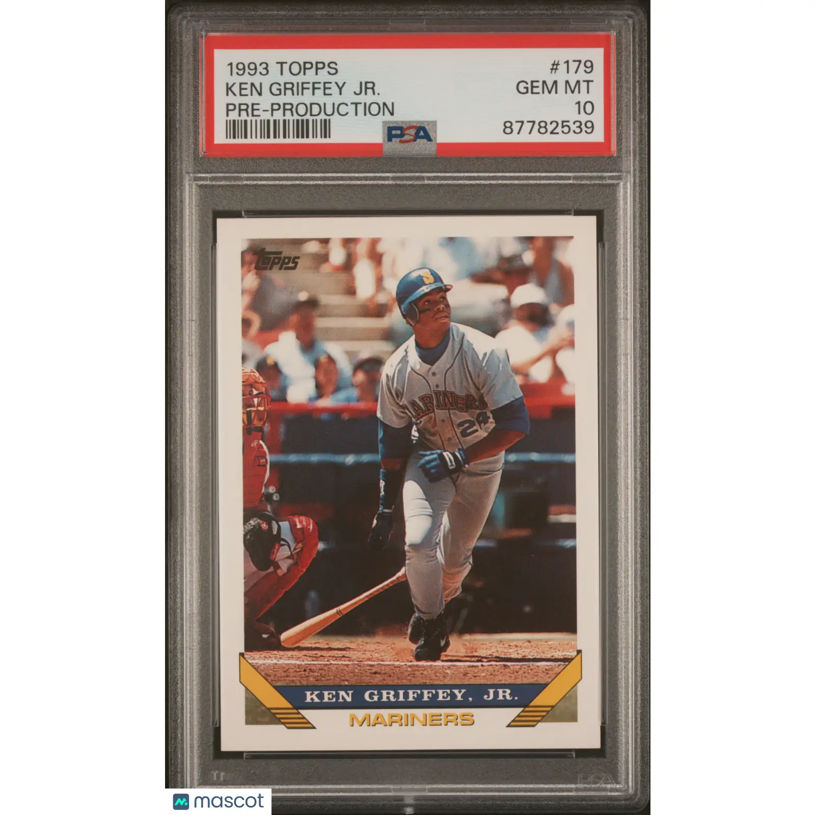 Ken Griffey JR. PSA 1993 Topps Pre Production Baseball #179 10 87782539