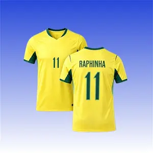 2026 Yellow No.11 Raphinha Short sleeve Soccer jersey