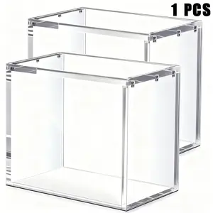 Long-Term Storage ETB Protector Case, 5mm Magnetic Acrylic Display with UV-Blocking & Anti-Yellowing Shield, Dustproof Heavy Duty Holder for Elite Trainer Box & Sealed Collection Preservation, Stackable Archive-Grade Box for Serious Pokemon Investors