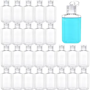 40 Pack 2 Oz Plastic Refillable Bottles with Flip Cap, Travel Size Bottles, Reusable Containers for Business Trip, Outdoor Camping