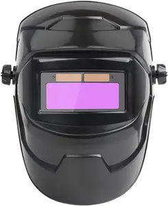 New Upgrade Welding Helmet with Light, Welding Face Guard with Auto-Dimming Protection/Heat-Resistantt, Auto Darkening LCD Clear Welding Shield, Grinding Hood Kit