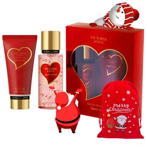Victoria Anna-Oriental Floral Fragrance Christmas Fragrance Care Set,Grapefruit, Lemon, Papaya Flower,Black Rose, Narcissus, Jasmine, Immortelle, Water Lily,Oakmoss, Patchouli, Amber, Vetiver, Sandalwood, Musk, Moisturizing Skin