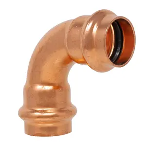 1/2" Press Copper 90° Degree Elbow Fitting P x P Low Lead ProPress Compatible