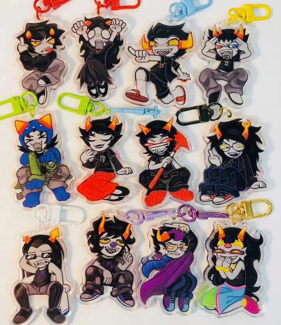 Homestuck Troll Acrylic Keychains