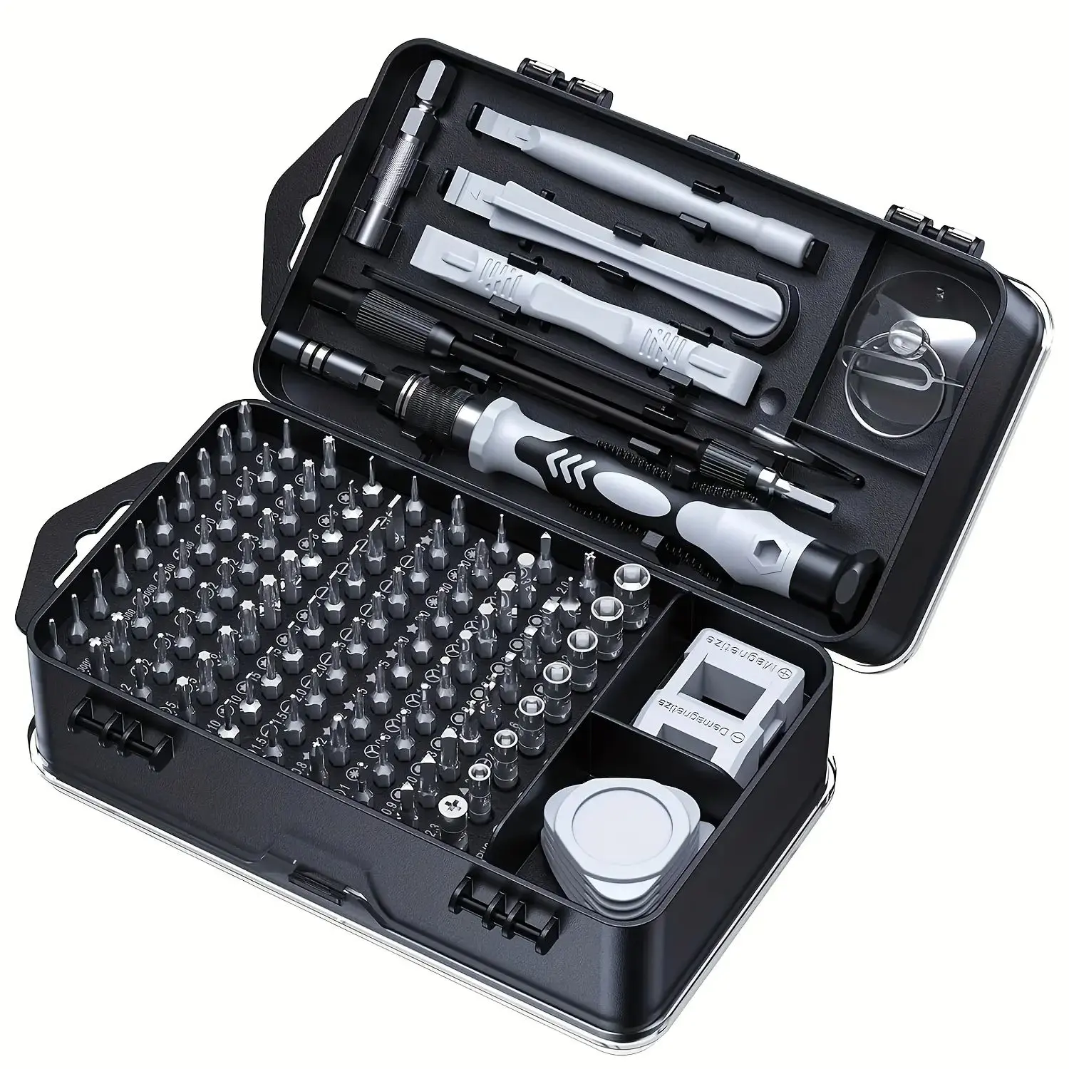 115pcs/set screwdriver kit, Screwdriver sets, Multipurpose screwdriver, magnetic, anti slip handle and clip, repair tools for electronic components, mobile phones, and car repairs, gifts for husbands and fathers