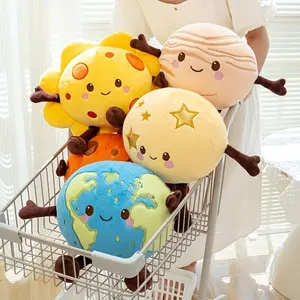 20cm/7.87in Planet Plush Toy Pillow, Earth, Saturn, Moon, Mars, Venus, Sun Plush Toy Doll, Cute Plush Stuffed Animal, Ideal for Birthdays, Holidays, and Home Decoration, Creative Interactive Toy
