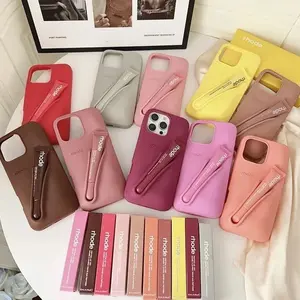 Aesthetic Rhode Lip Tint Silicone Phone Case WITH Lip Gloss Holder for iPhone 11 12 13 14 15 16 17 Pro Max
