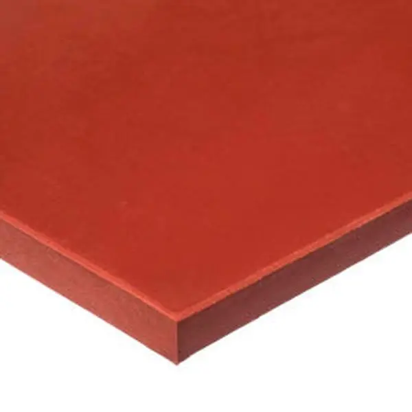 USA Sealing B2362572 FDA-Approved Red Silicone Rubber Sheet - 18x18 in, 0.062 in Thick, 40A Durometer, Sheet Only