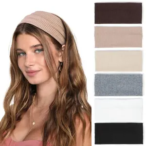 5/6 Pack Sports Headband 7.9 Inch Soft and Elastic Thick Headband Fitness Yoga Hair Accessories Beauty & Personal Care