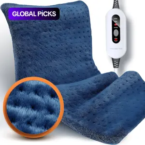 XXXL 33" x 17" Large Multifunctional Heating Pad for Back, Neck, Shoulder – 60% Larger than Standard, Fast Heating up to 144°F, 4 Heat Settings, Adjustable Heating Temperature, Auto-Off, Soft Flannel, Moist/Dry Heat, Machine Washable
