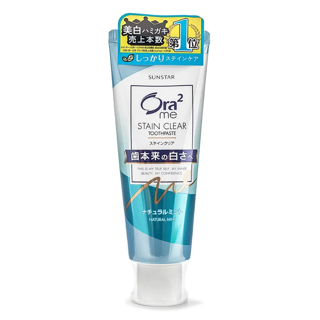 Sunstar Ora2 Me Stain Clear Toothpaste, Natural Mint 140 g Sunstar Ora2 Me Stain Clear Toothpaste, Natural Mint 140 g