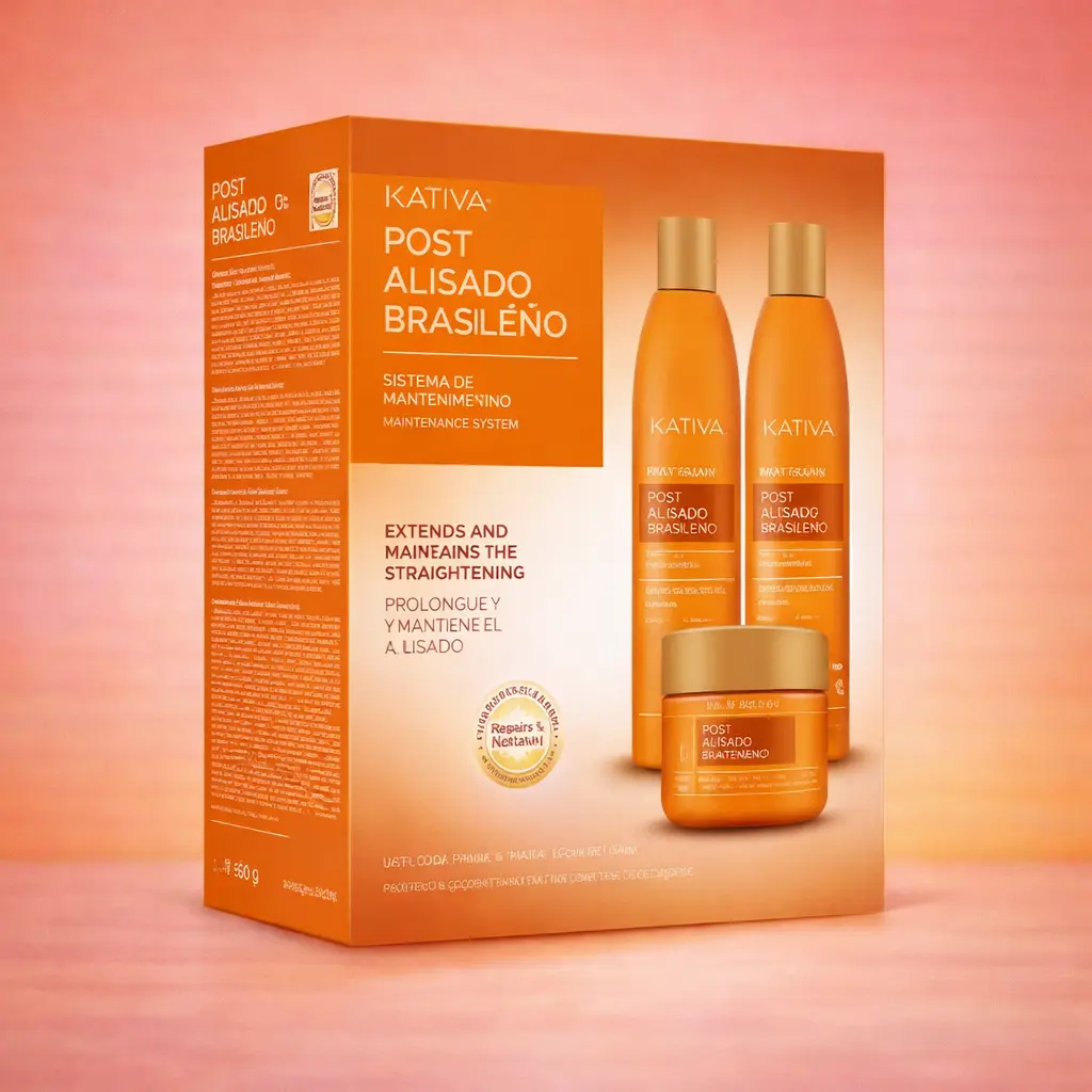Kativa Keratin Treatment Aftercare Kit, 3-Piece Anti-Frizz Set for Flawless Straight Hair, Sulfate-Free Shampoo, Conditioner & Deep Repair Mask to Hydrate and Restore