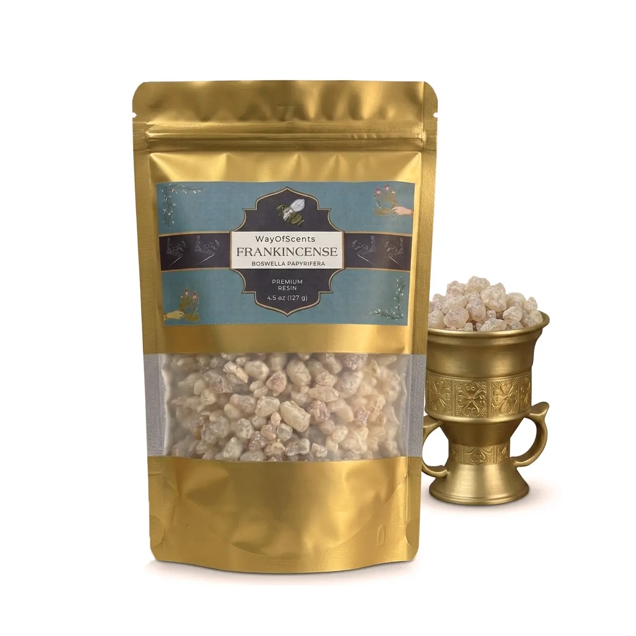 Premium Frankincense Resin - Natural Boswellia Papyrifera Frankincense Incense, Directly Sourced from Tigray Ethiopia, 4.5 oz Home Fragrance Home Fragrance Decor Aromatic Scent Aromatic Amberwood