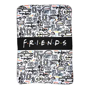 Friends Icons 45 x 60 Inch Fleece Throw Blanket