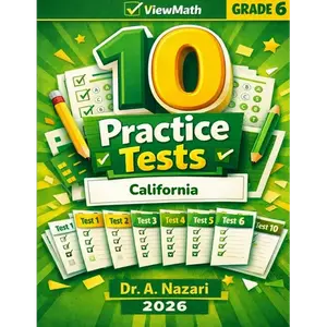 10 California CAASPP Grade 6 Math Practice Tests: The Ultimate Test Prep Collection with Answer Explanations - Paperback