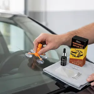 All-In-One Windshield Repair Kit, car windshield repair fluid, renovates glass cracks