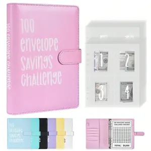 100 Envelopes Money Saving Challenge Binder, A5 Budget Binder with 100 Cash Envelopes – Money Saving Challenge Book to Save $5,050 | No-Spend Challenge, 52-Week Savings Plan, Budget Planner Organizer for Women, Teens & Students