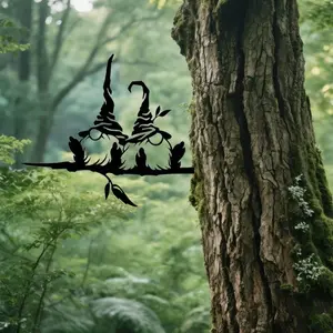 HELLOYOUNG Mushroom Garden Stake Outdoor Decor Garden Sculptures Statues for Halloween Christmas Gift Party Ornament