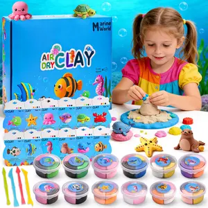 Air Dry Clay 12 Boxes - Modeling Clay for Kids, DIY Model Magic Clay with Sculpting Tools and Tutorials, 12 Boxes Molding Clay, Ultra Light, Soft & Non-Sticky,Safe Non Toxic, Arts and Crafts Gift for Kids-Children's Day Gift