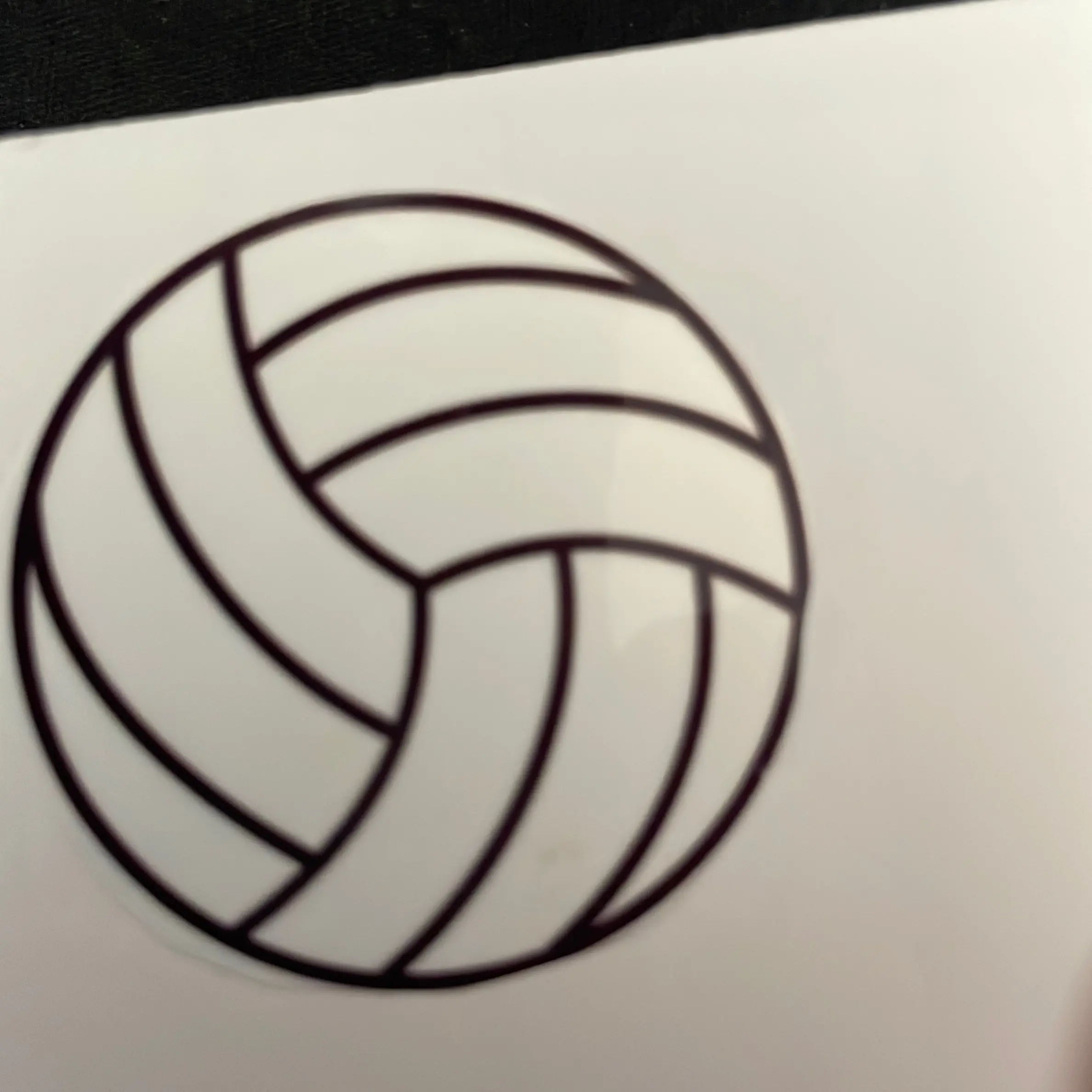 Volleyball Decoration Sticker with Serial Number