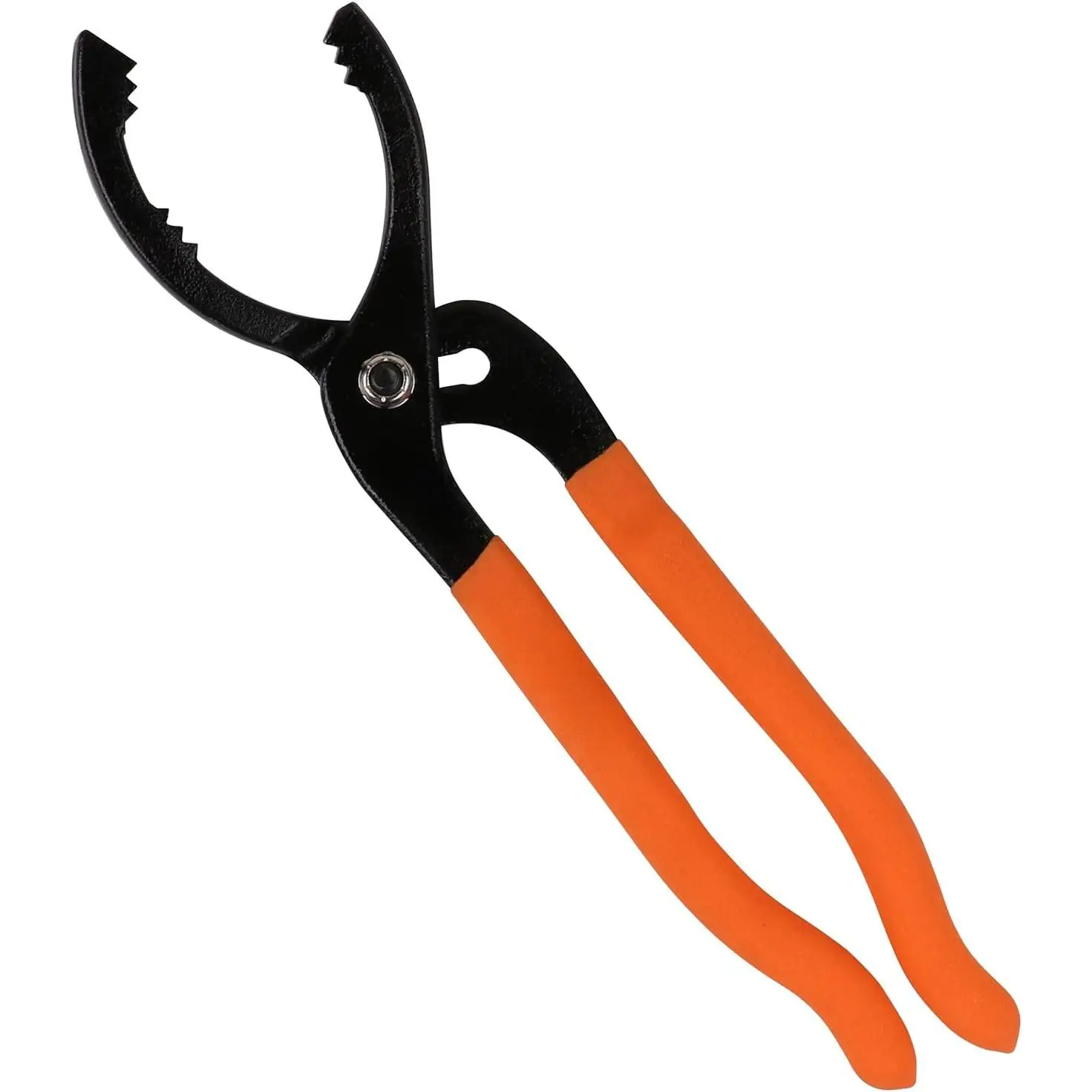 12" Adjustable Oil Filter Pliers, Adjustable Oil Filter Wrench Removal Tool (Orange)