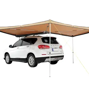 【FathersDayGift】VEVOR Vehicle Awning 270 Degree,  8.2' Height Retractable Car Side Awning, PU3000mm UV50+ Car Awning with Waterproof Storage Bag, Suitable for Truck, SUV, Van, Campers