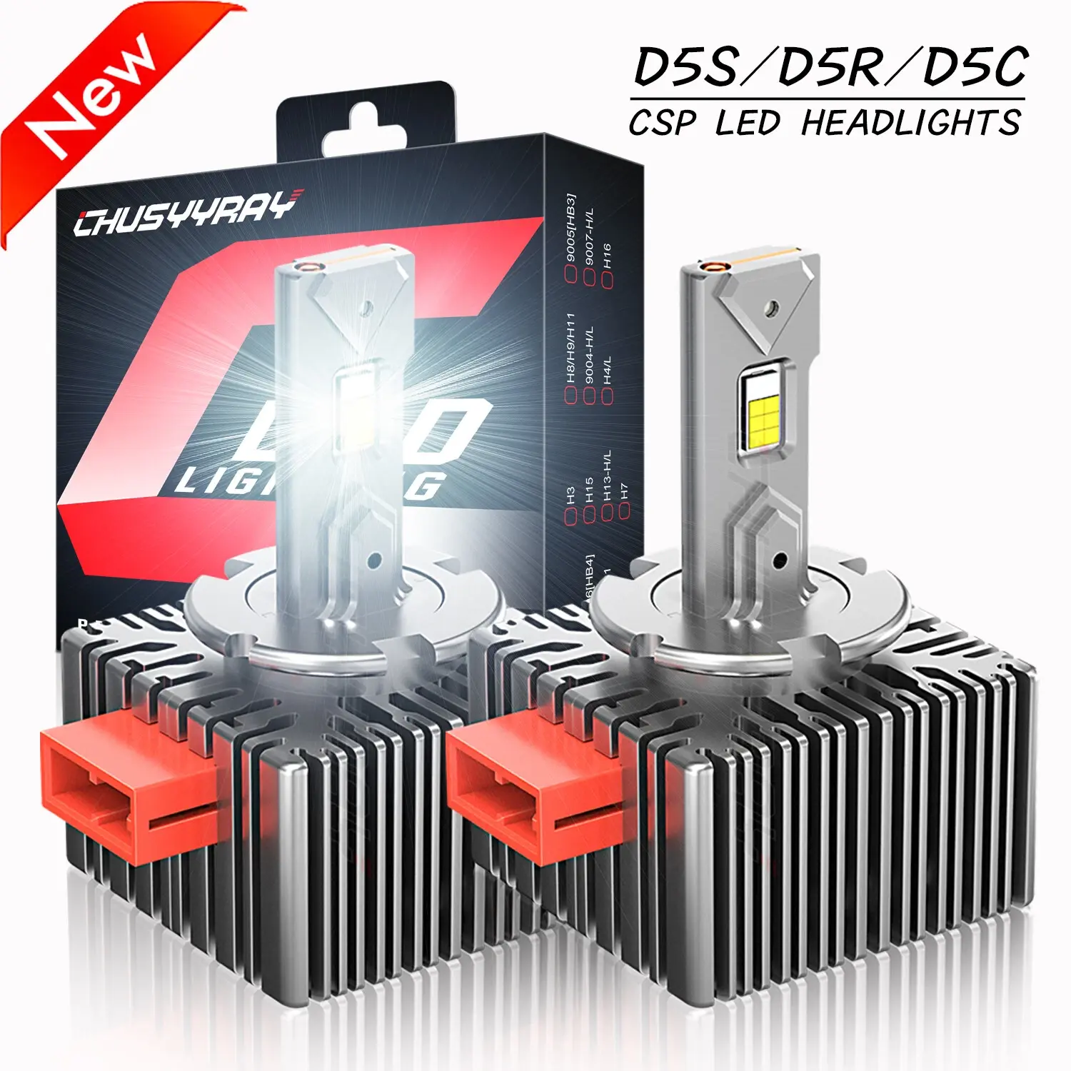 2X FOR Chevrolet Silverado 1500 GMC Sierra Terrain Xenon HID Headlight Bulb D5S Truck Led Headlamp Dual Led